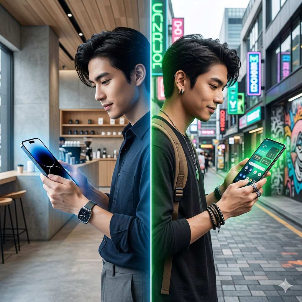 Pengguna iPhone vs Pengguna Android