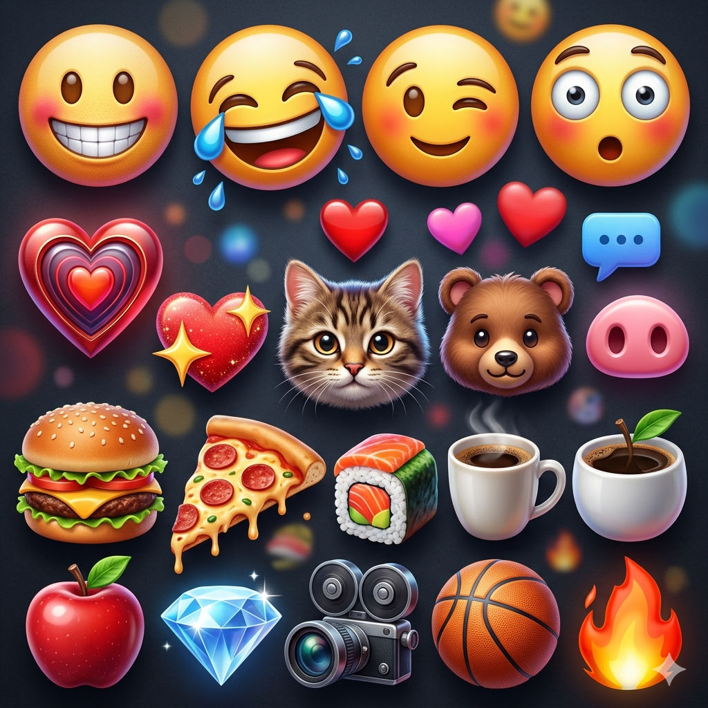 Emoji 3D Realistis